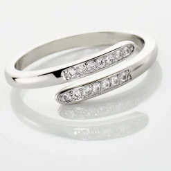 Bague Ajustable Mendel Argent Blanc Oxyde De Zirconium|Marc Orian Clearance