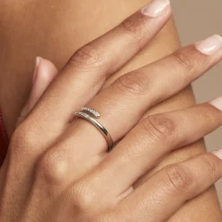 Bague Ajustable Mendel Argent Blanc Oxyde De Zirconium|Marc Orian Clearance
