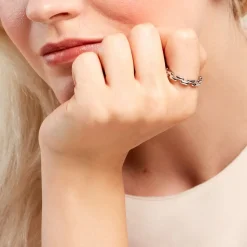 Bague Aleandra Argent Blanc