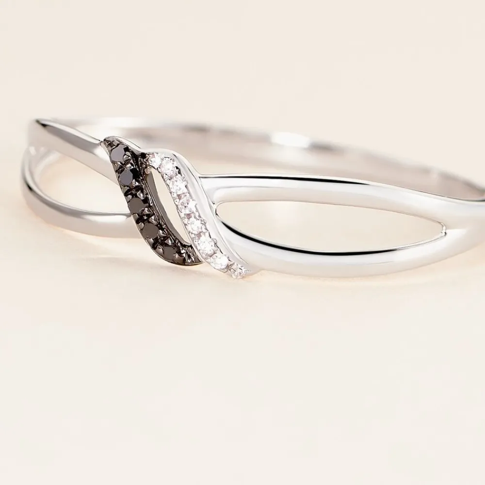 Bague Aline Or Blanc Diamant|Marc Orian Best