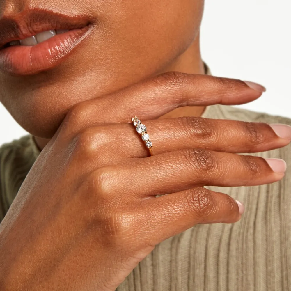 Bague Allice Plaqué Or Jaune Oxyde De Zirconium|Marc Orian Hot