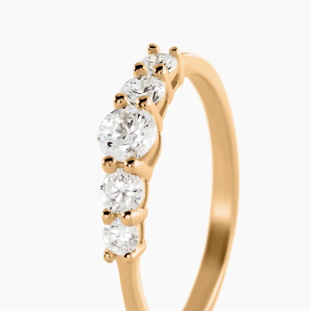 Bague Allice Plaqué Or Jaune Oxyde De Zirconium|Marc Orian Hot