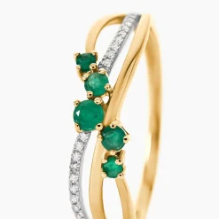 Bague Amarylis Or Jaune Emeraude|Marc Orian New
