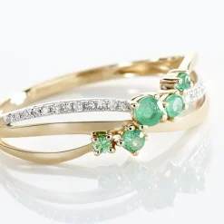 Bague Amarylis Or Jaune Emeraude|Marc Orian New