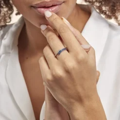 Bague Amelie Or Blanc Saphir Et Diamant|Marc Orian Best