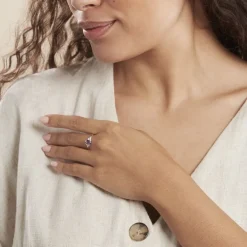 Bague Anaid Or Jaune Amethyste Et Oxyde De Zirconium|Marc Orian Outlet