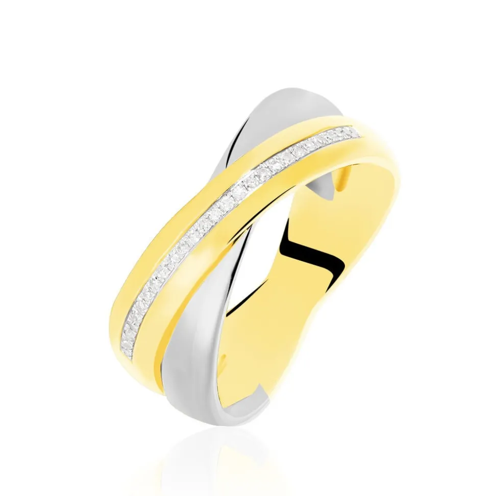 Bague Andrette Or Bicolore Diamant