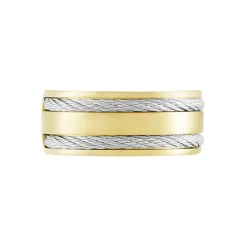 Bague Andro Acier Bicolore