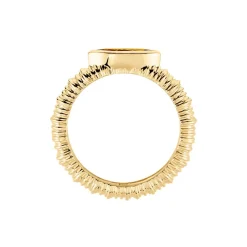 Bague Angelica Plaque Or Jaune Oxyde De Zirconium|Marc Orian Online