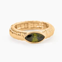 Bague Angelica Plaque Or Jaune Oxyde De Zirconium|Marc Orian Online