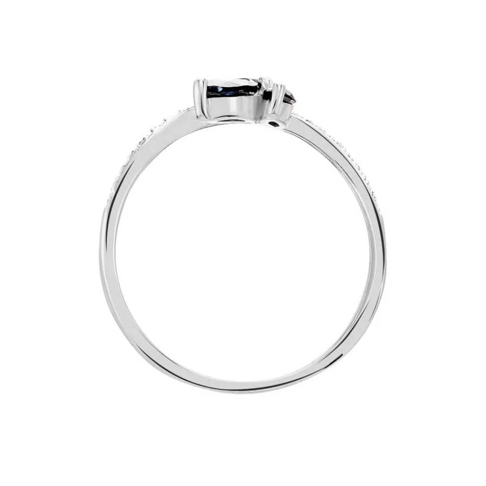 Bague Angie Or Blanc Saphir Diamant|Marc Orian