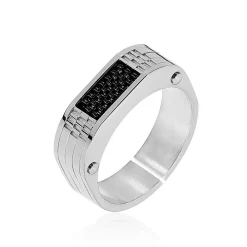 Bague Annastasia Acier Blanc|JOURDAN Online