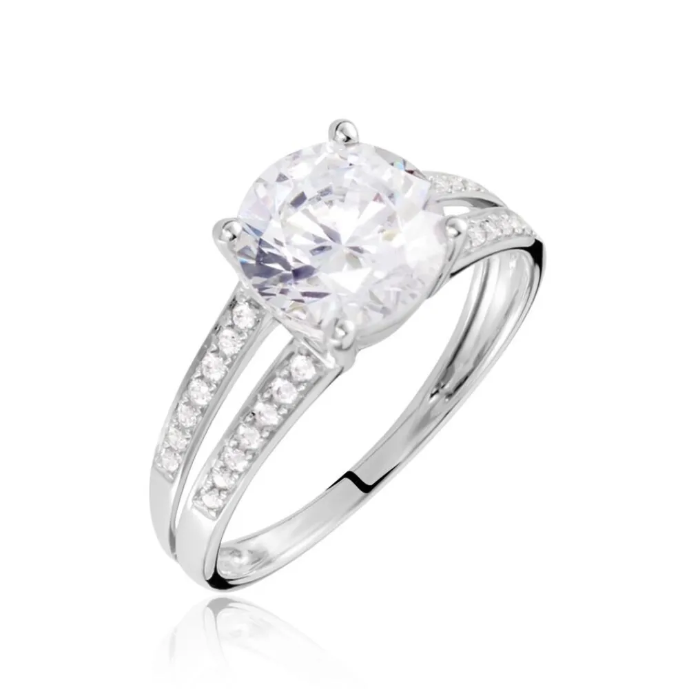 Bague Anthyme Or Blanc Oxyde De Zirconium|Marc Orian Best