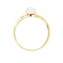Bague Antoinette Or Jaune Perle De Culture Et Oxyde De Zirconium|Marc Orian Outlet