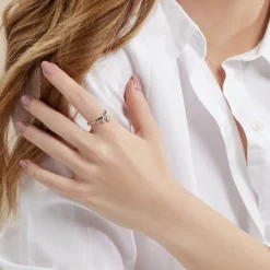 Bague Aoibhin Argent Blanc Oxyde De Zirconium|Marc Orian Online