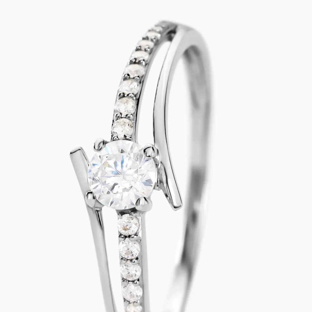 Bague April Or Blanc Oxyde De Zirconium|Marc Orian Sale