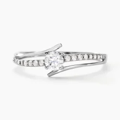 Bague April Or Blanc Oxyde De Zirconium|Marc Orian Sale