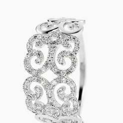 Bague Arabesque Or Blanc Diamant