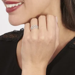 Bague Arabesque Or Blanc Diamant