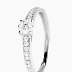 Bague Aramis Ld Platine Blanc Diamant Synthétique|Marc Orian Online