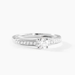 Bague Aramis Ld Platine Blanc Diamant Synthétique|Marc Orian Online
