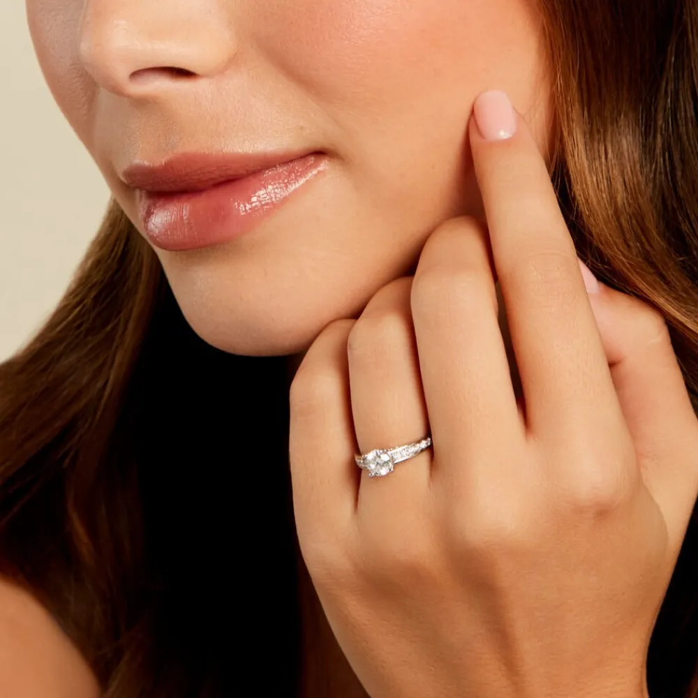 Bague Aramis Ld Platine Blanc Diamant Synthétique|Marc Orian Best