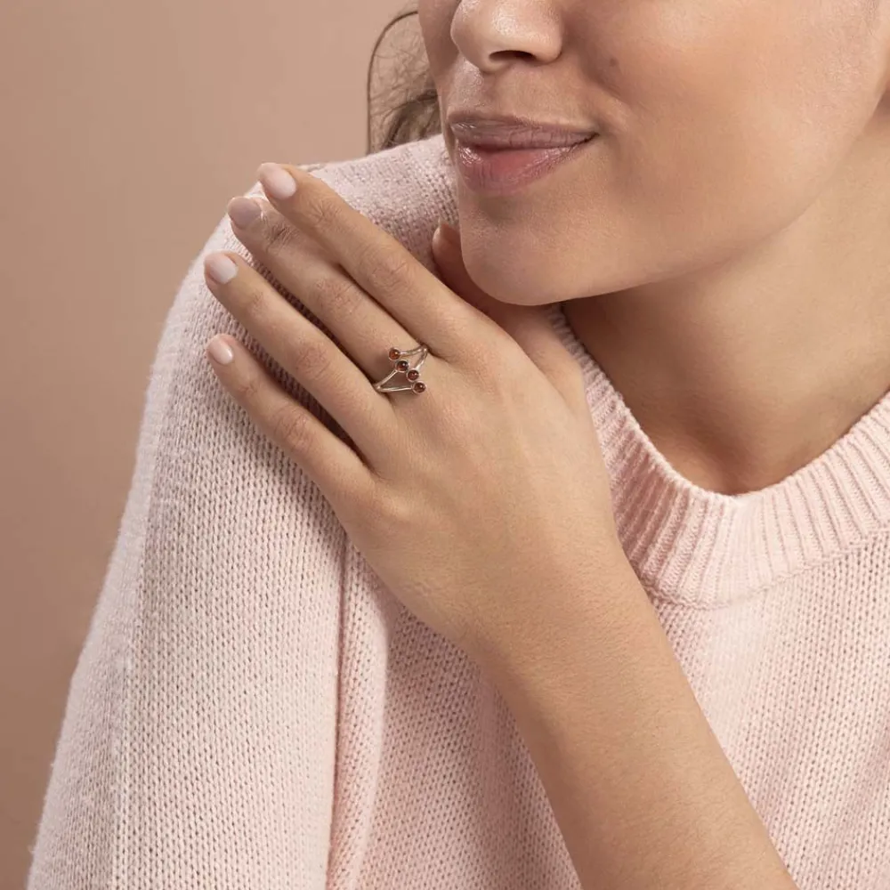 Bague Argent Blanc Accorus Ambre|Marc Orian Hot