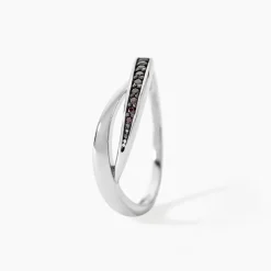 Bague Argent Blanc Afon Oxydes De Zirconium