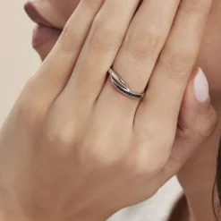 Bague Argent Blanc Afon Oxydes De Zirconium