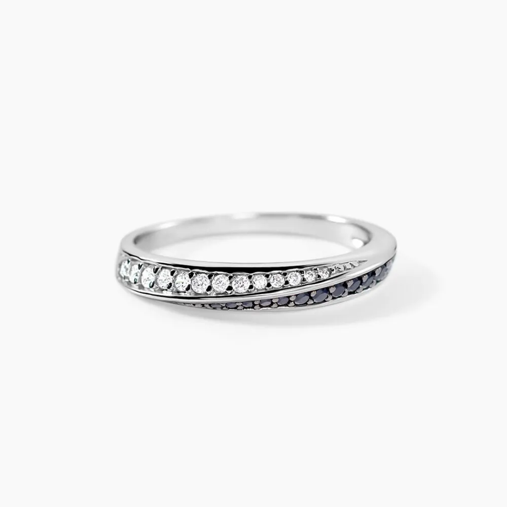 Bague Argent Blanc Agoston Oxydes De Zirconium|Marc Orian New