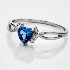 Bague Argent Blanc Avalon Oxyde De Zirconium