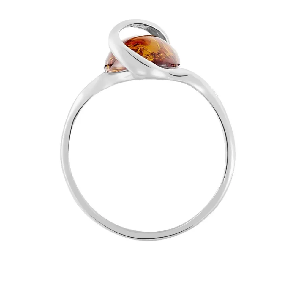 Bague Argent Blanc Leeloo Ambre|Marc Orian Sale