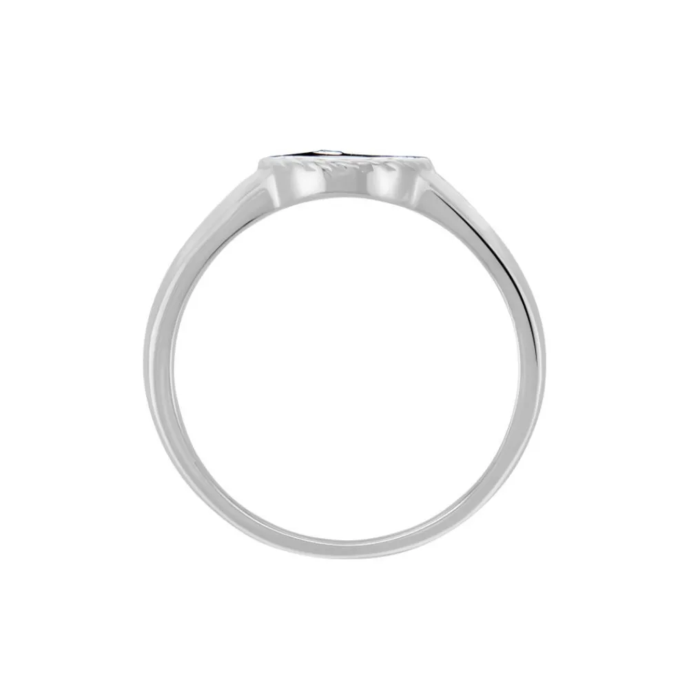 Bague Argent Blanc Lugus Email Et Oxyde De Zirconium|Marc Orian Clearance
