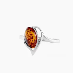 Bague Argent Blanc Nailla Ambre|Marc Orian Hot