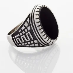 Bague Argent Blanc Thimeo Agathe Noire|Marc Orian Best