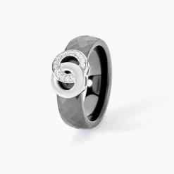 Bague Argent Blanc Valérie Oxyde De Zirconium Et Céramique|Marc Orian Hot