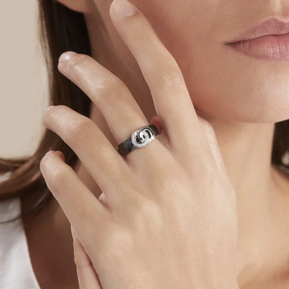 Bague Argent Blanc Valérie Oxyde De Zirconium Et Céramique|Marc Orian Hot
