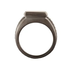 Bague Argent Noir