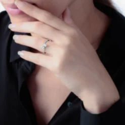 Bague Arista Or Blanc Oxyde De Zirconium|Marc Orian Hot