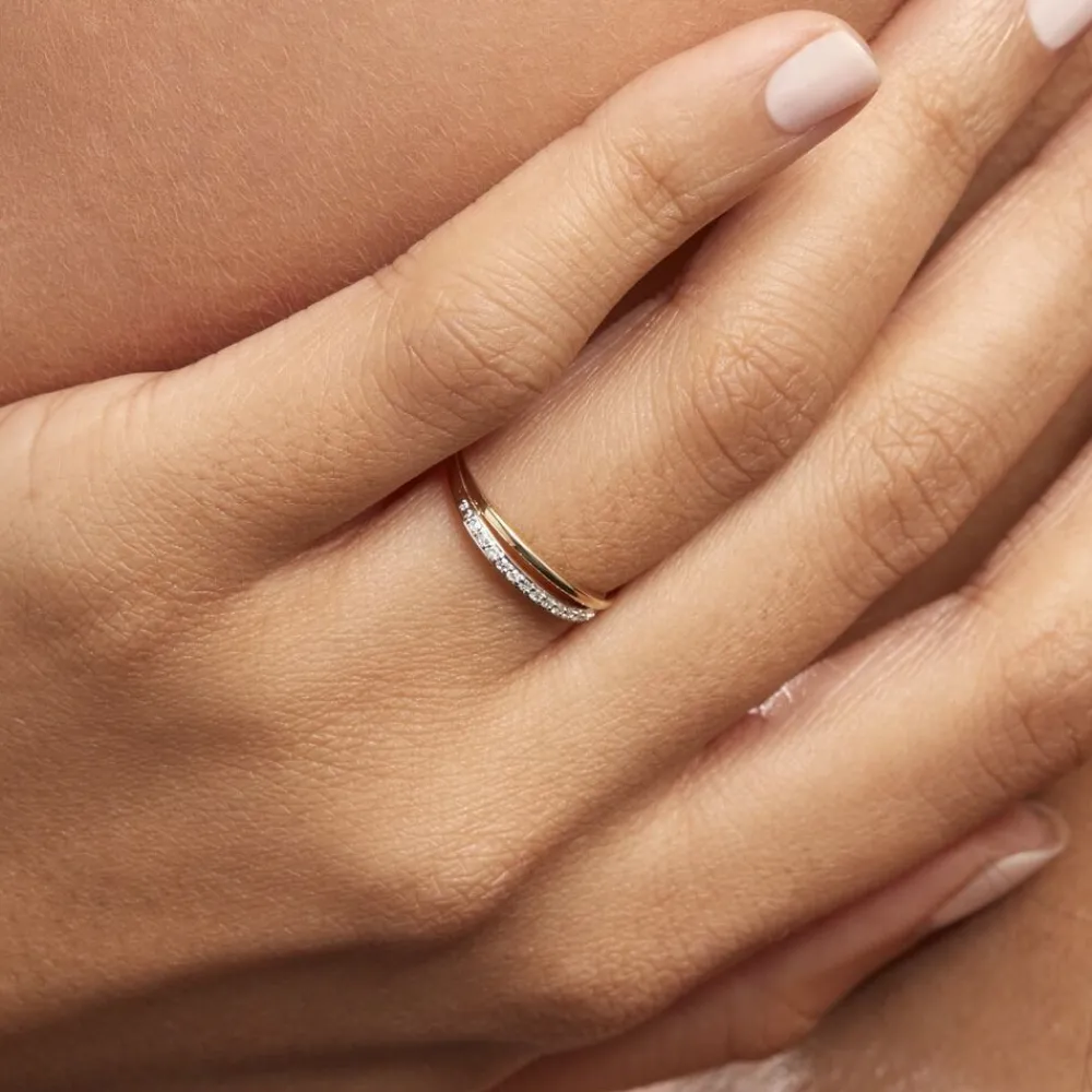Bague Arslane Or Jaune Diamant|Marc Orian Outlet