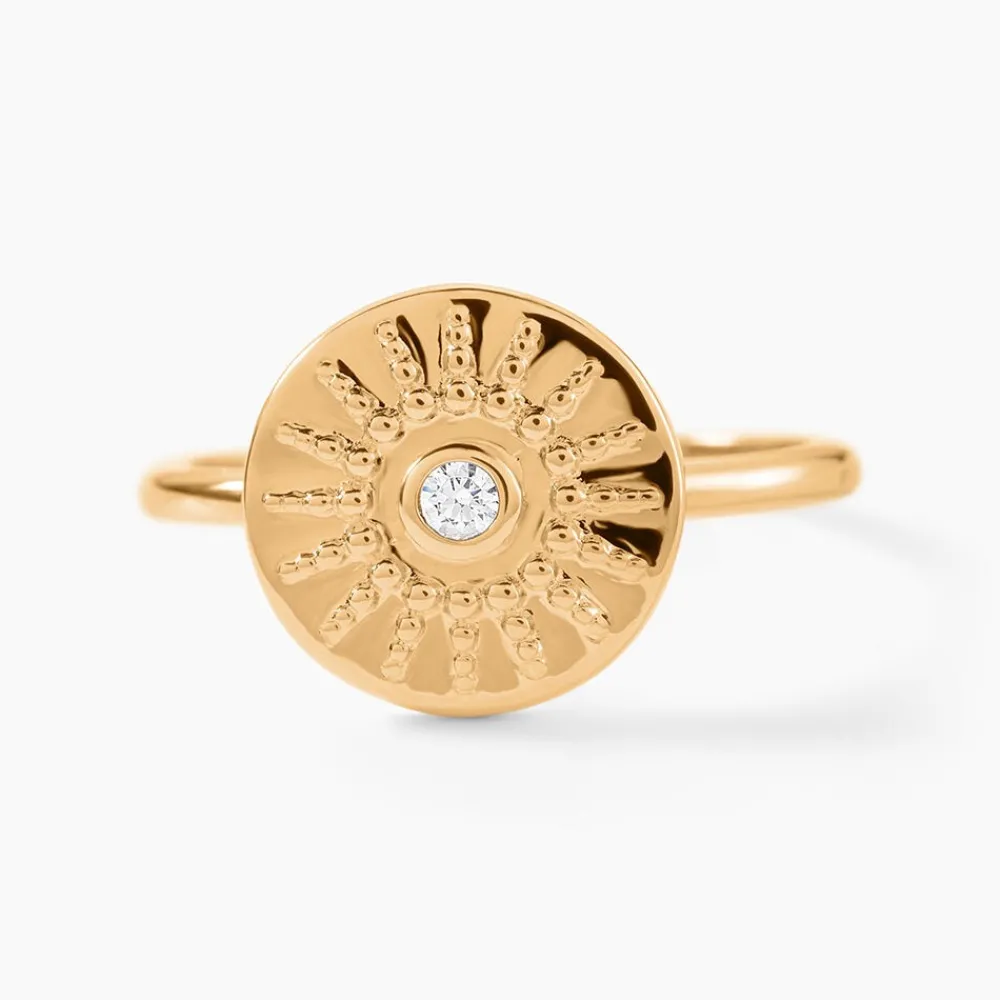 Bague Artea Plaqué Or Jaune Oxyde De Zirconium|Marc Orian Online
