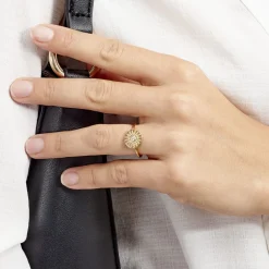Bague Artea Plaqué Or Jaune Oxyde De Zirconium|Marc Orian Online