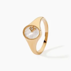 Bague Astria Plaqué Or Jaune Nacre|Marc Orian