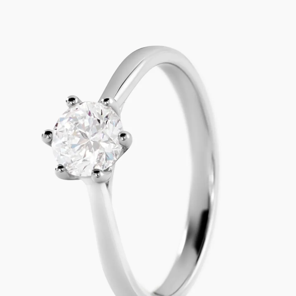 Bague Athena Platine Blanc Diamant
