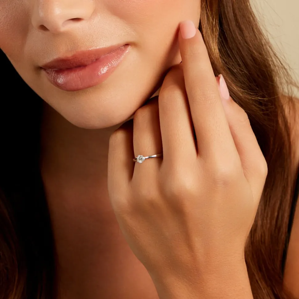 Bague Athena Platine Blanc Diamant