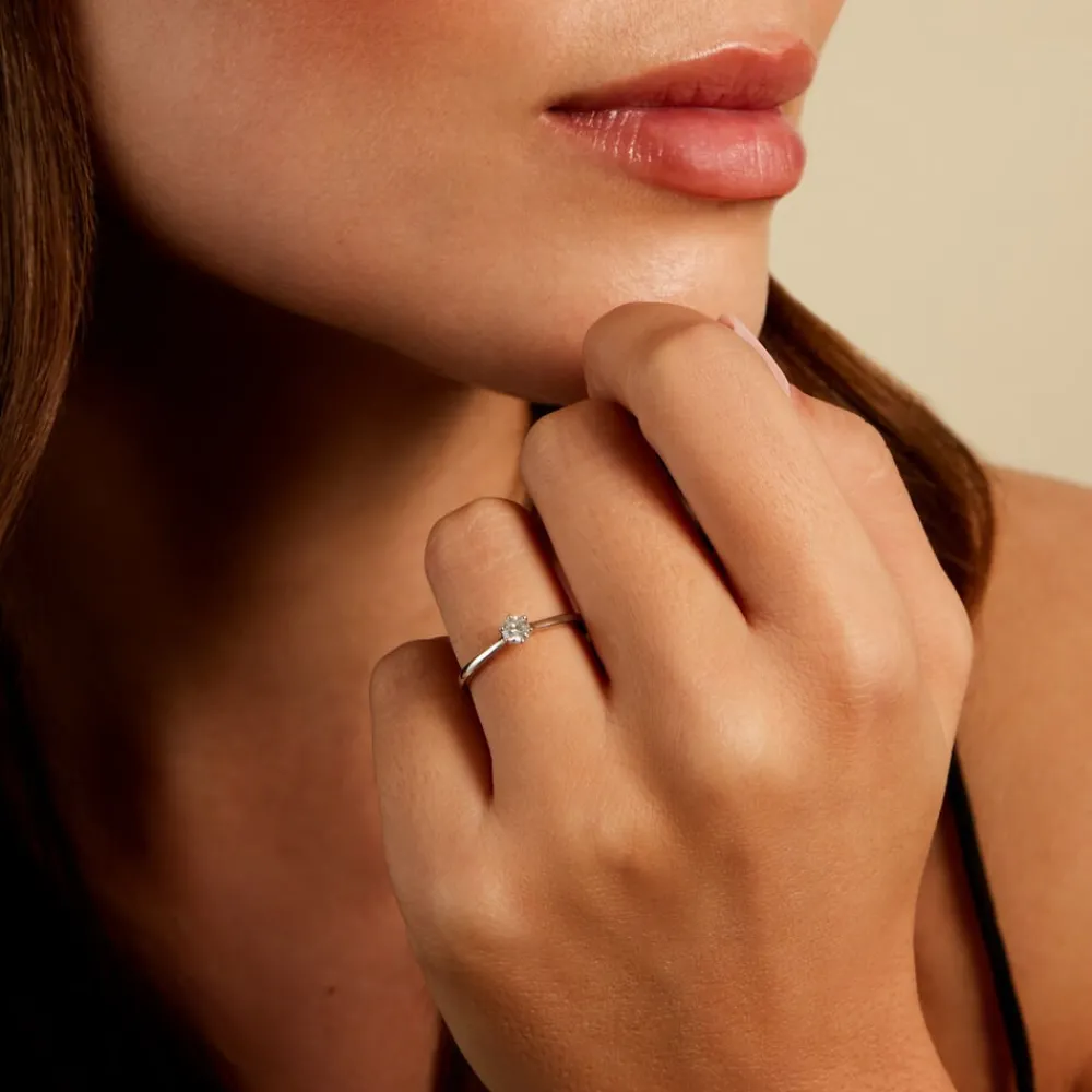 Bague Athena Platine Blanc Diamant|Marc Orian Best