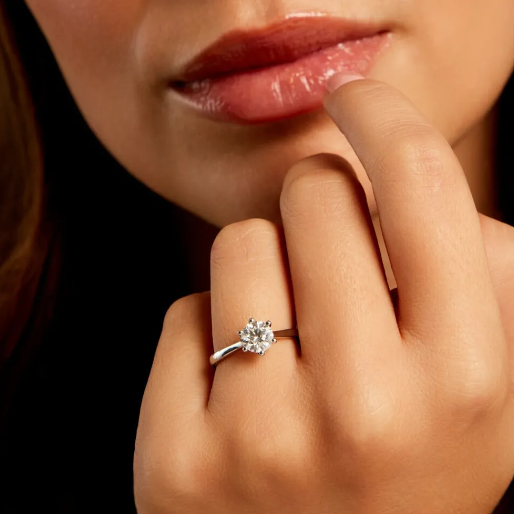 Bague Athena Platine Blanc Diamant|Marc Orian
