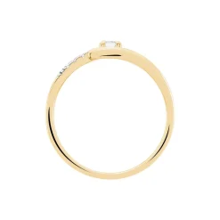 Bague Auberi Plaqué Or Jaune Oxyde De Zirconium|Marc Orian New