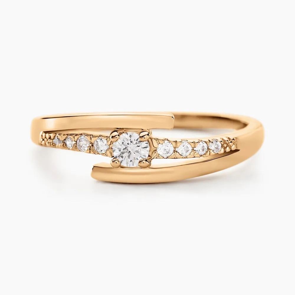 Bague Auberi Plaqué Or Jaune Oxyde De Zirconium|Marc Orian New