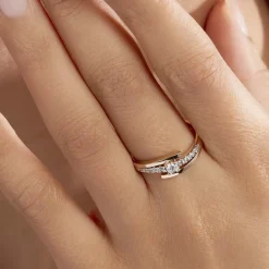 Bague Auberi Plaqué Or Jaune Oxyde De Zirconium|Marc Orian New
